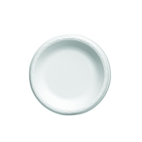 Genpak Foam Dinnerware Plate 6 dia White
