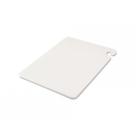 San Jamar Cut-N-Carry Color Cutting Boards Plastic White