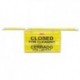 Rubbermaid Commercial Site Safety Hanging Sign *CLOSED* 50 x 1 x 13 Multi-Lingual Yellow