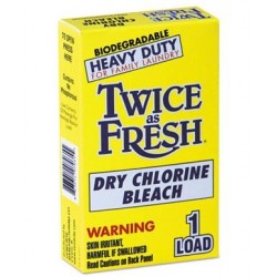 Twice as Fresh Heavy Duty Coin-Vend Powdered Chlorine Bleach 1 load