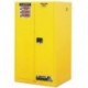 JUSTRITE Sure-Grip EX Standard Safety Cabinet 34w x 34d x 65h Yellow