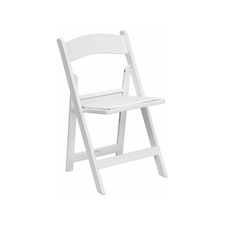 Resin Folding Dining Chairs - White