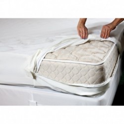 MATTRESS PROTECTOR BED BUG PROTECTIVE LUXURIOUS COVER WITH ZIPPER & WITH VELCRO ***Full*** 54 x 75 x 9-15