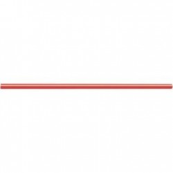 Cardinal Straws Unwrapped Cocktail Straws 5in Poly White & Red