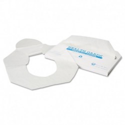 Hospeco Health Gards Toilet Seat Covers Half-Fold White