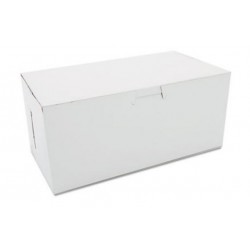 SCT Non-Window Bakery Boxes 9 x 5 x 4 White