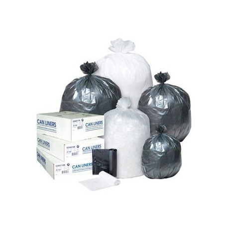 HIGH-DENSITY CAN LINER 40 X 48 45-GALLON 22 MICRON CLEAR