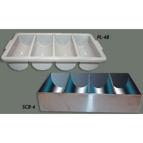 Cutlery Bin 4 Compartment PP