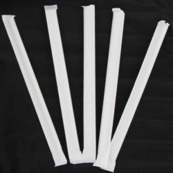 Unwrapped Jumbo Straws 7 3/4 Polypropylene Black