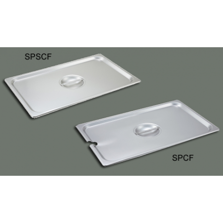 S/S Steam Pan Cover Full-size Slotted