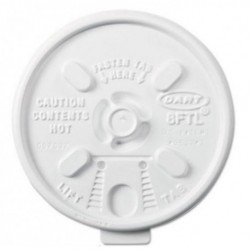 Lift n Lock Plastic Hot Cup Lids 6-10oz Cups White