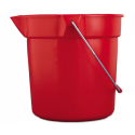 Rubbermaid Commercial BRUTE Round Utility Pail 10qt Red
