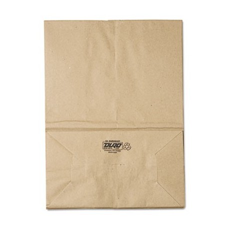 General 1|6 BBL Paper Grocery Bag 57lb Kraft Standard 12 x 7 x 17
