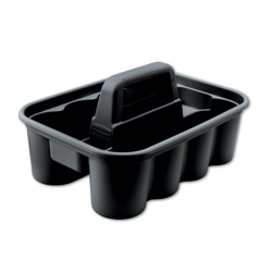 Rubbermaid Commercial Deluxe Carry Caddy 8-Comp 15w x 7 2|5h Black