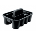 Rubbermaid Commercial Deluxe Carry Caddy 8-Comp 15w x 7 2|5h Black