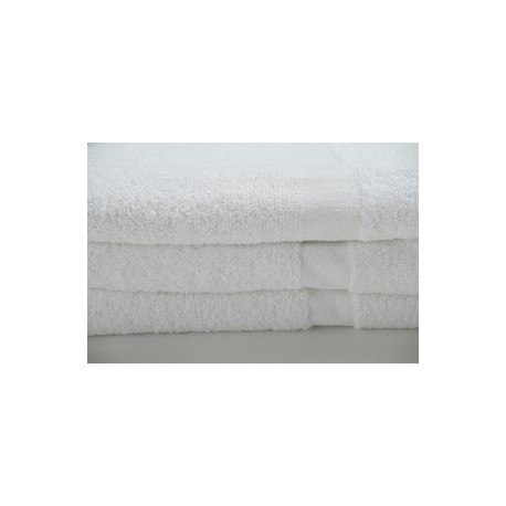 Oxford Gold CAM BATH TOWELS 24 X 54 12.50lbs 86% Cotton Ringspun 14% Polyester with 100% cotton Loops Cam Border WHITE