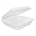 Dart Foam Hinged Lid Containers 8 x 8 x 2 1|4 White