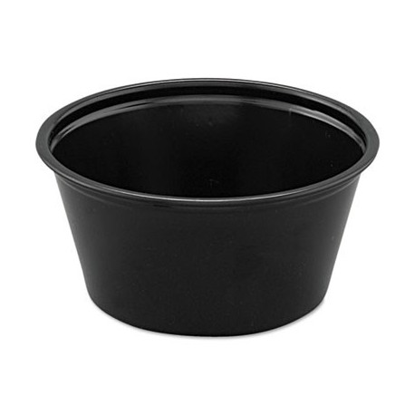 Dart Polystyrene Portion Cups 2oz Black