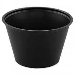 Dart Polystyrene Portion Cups 4oz Black
