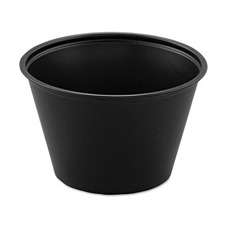 Dart Polystyrene Portion Cups 4oz Black