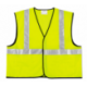 Class 2 Safety Vest Fluorescent Lime with Silver Stripe Polyester 2X-Large