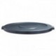 Boardwalk Lids for 44-Gal Waste Receptacles Flat-Top Round Plastic Gray