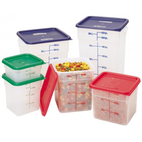 Cover for Square Food Storage Containers Fits 6Qt & 8Qt Red