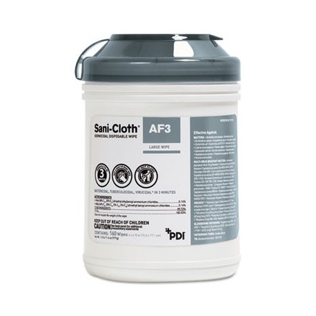 Sani Professional Sani-Cloth AF3 Germicidal Disposable Wipes 6 x 6.75 160 Wipes per Container