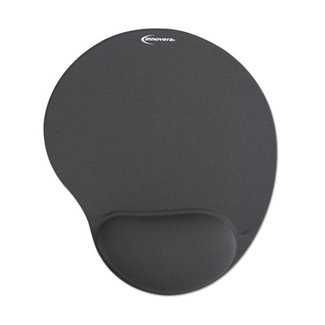 Mouse Pad with Gel Wrist Pad Nonskid Base Gray