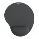 Mouse Pad with Gel Wrist Pad Nonskid Base Gray