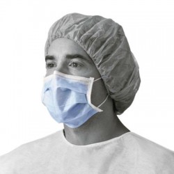 Medline Standard Procedure Face Mask Cellulose Blue