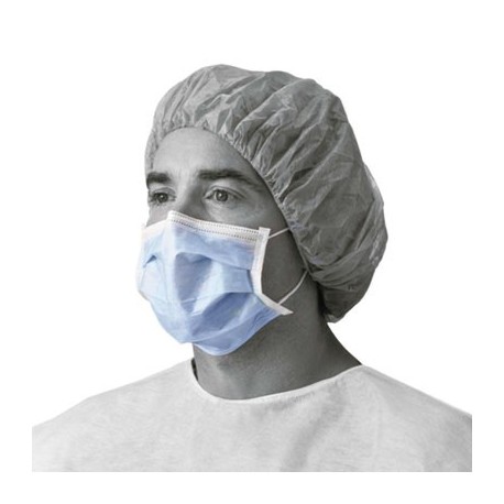 Medline Standard Procedure Face Mask Cellulose Blue
