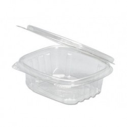 Genpak Clear Hinged Deli Container 16oz 5 3|8 x 4 1|2 x 2 5|8