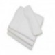 Dobby Wash Cloth WHITE 13x13  Towels 86% Cotton Ringspun 14% Polyester with 100% cotton Loops Dobby Borde