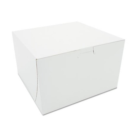 SCT Tuck-Top Bakery Boxes Paperboard White 8 x 8 x 5