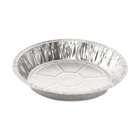 Handi-Foil of America Round Aluminum Containers 9 1|32 Dia Top Out 1 1|4Vertical Depth