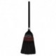 BOARDWALK Flagged Tip Poly Bristle Janitor Brooms 57-58 1|2 Length Natural | Black