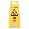 RUBBERMAID Commercial - Caution Wet Floor Floor Sign Plastic 11 x 12 x 25 Bright Yellow