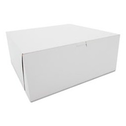 SCT Tuck-Top Bakery Boxes Paperboard White 12 x 12 x 5