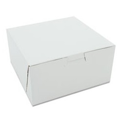 SCT Non-Window Bakery Boxes 6 x 6 x 3 White