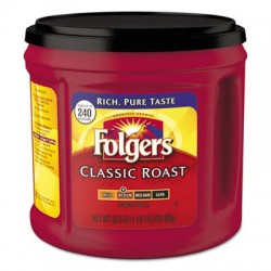 Folgers Coffee Classic Roast Ground 30.5 oz Canister