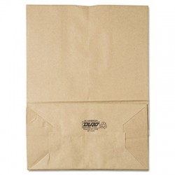 General 1|6 BBL Paper Grocery Bag 75 lbs Kraft Standard 12 x 7 x 17