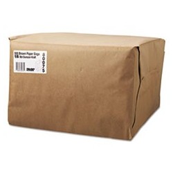 General 1|6 BBL Paper Grocery Bag 52 lbs Kraft Standard 12 x 7 x 17