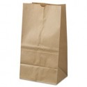 General 25 Squat Paper Grocery Bag 40 lbs Kraft Standard 8 1|4 x6 1|8 x15 7|8