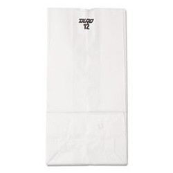 General 12 Paper Grocery Bag 40 lbs White Standard 7 1|16 x 4 1|2 x 13 3|4