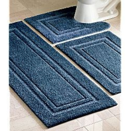Oxford Gold Towels  BATH MATS 20X30 WHITE 86% Cotton Ringspun 14% Polyester with 100% Cotton Loops Cam Borde