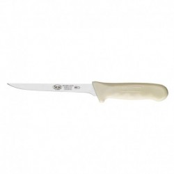 6 Narrow Boning Knife White Polypropylene Handle