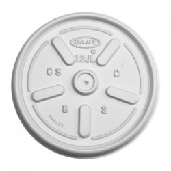 Plastic Lids for 12oz Hot/Cold Foam Cups Vented