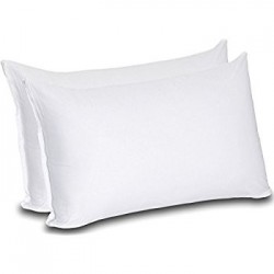 King Zipper Pillow Protector 50/50 Cotton Polyester Inset Nylon Zipper Machine Washable Non Iron.
