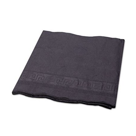 Hoffmaster Tissue Poly Tablecovers 54 x 108 Black